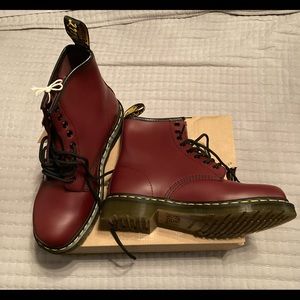 Dr Martens Cherry 1460 Smooth Leather Boots